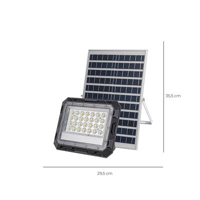 Imagen 2 del producto Foco Proyector LED Panel Solar 570Lm 6500K