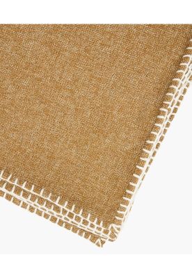 Imagen 2 del producto Manta Boho Algodón Costuras Camel