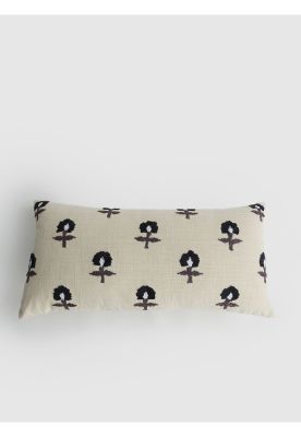 Cojín Flores Bordadas 30 x 60 cm