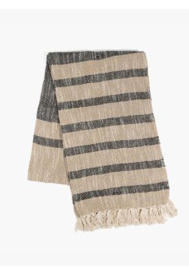 Imagen 1 del producto Manta Algodón Con Flecos Beige