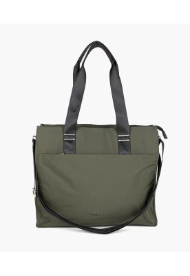 Cartera De Hombro Notebook Icónica Nylon Verde Musgo