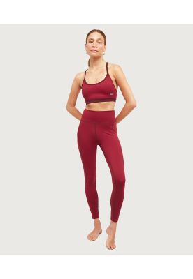 Calza Deportiva Lisa Unicolor Burdeo