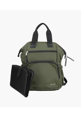 Mochila Maternal Nylon Verde Musgo