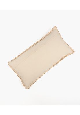 Imagen 2 del producto Cojín Boho Algodón Costuras 30 X 60 Cm Beige