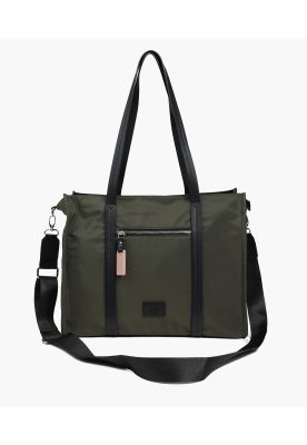 Cartera De Hombro Notebook New Office Verde Musgo