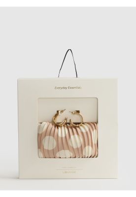 Imagen 2 del producto Set Pañuelo Y Aros Pañuelo Plisado Argollas Doble Craft