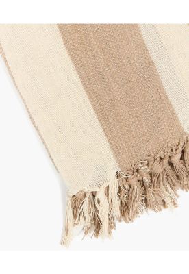 Imagen 2 del producto Manta Algodón Textura Líneas Beige