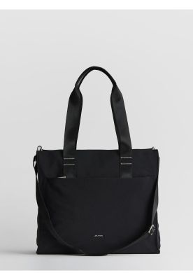 Cartera De Hombro Notebook Icónica Nylon Negro