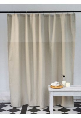 Imagen 1 del producto Cortina De Baño Líneas Beige