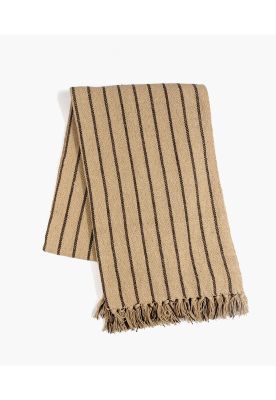 Manta Algodón Líneas Café