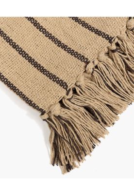 Imagen 2 del producto Manta Algodón Líneas Café