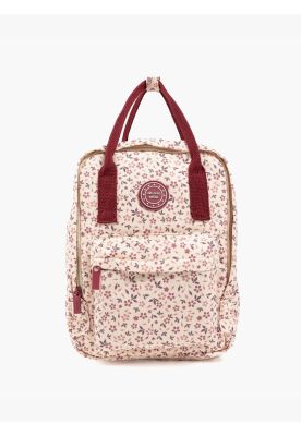 Mochila Canvas Flores