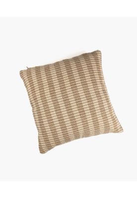Cojín Algodón Cuadros 45 X 45 Café