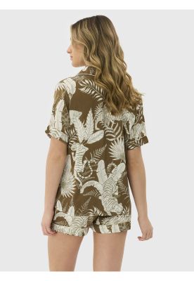 Imagen 2 del producto Pijama Camisero Jungla Satinado