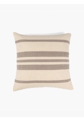 Cojín Algodón Textura Con Líneas Beige