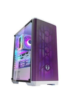 Gabinete BitFenix/ Nova Mesh SE ATX/ 4 Ventiladores/ Púrpura Blanco