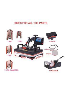 Imagen 2 del producto Máquina De Sublimación 8 En 1 Estampadora Sublimadora