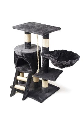 Imagen 1 del producto Rascador de Gatos 3 niveles + Casita y Hamaca MA10 De todo y más