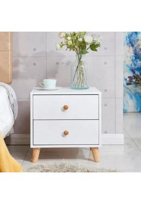 Imagen 2 del producto Velador Premium doble cajon 48x35x45cm Chic Home