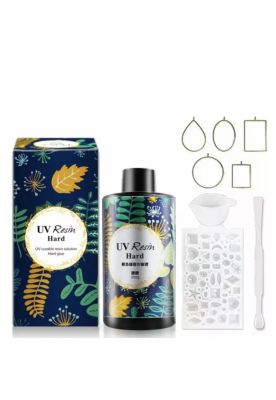 Kit Resina Uv 200g Crystal De Secado Rapido