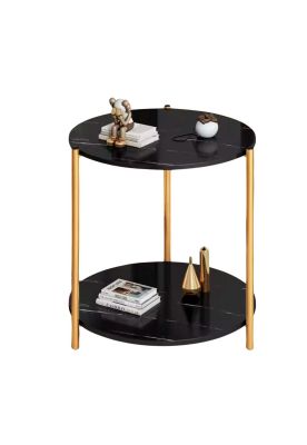 Imagen 1 del producto Mesa Lateral redonda diseño mármol 40cm Chic Home