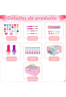 Imagen 2 del producto Juego maquillaje set Unicornio para niños