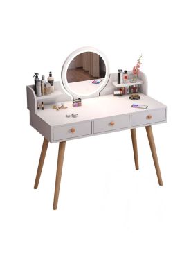 Tocador con 3 cajones y espejo 100cm Chic Home