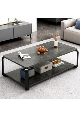 Imagen 2 del producto Mesa rectangular doble nivel marmolada ChicHome