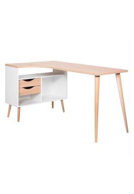 Escritorio en L cajones 145x81x75.8cm Chic Home