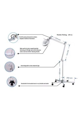 Imagen 2 del producto Lámpara Lupa Pedestal