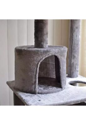 Imagen 2 del producto Rascador Gatos Tipo Torre 170cm + Hamaca Arbol Terciopelo