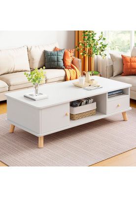 Imagen 2 del producto Mesa De Centro 120x48x46cm con 2 cajones Chic Home