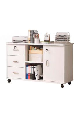 Imagen 1 del producto Mueble De Oficina Cajonera Archivador Gabinete 90x59x34cm Chic Home