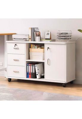 Imagen 2 del producto Mueble De Oficina Cajonera Archivador Gabinete 90x59x34cm Chic Home