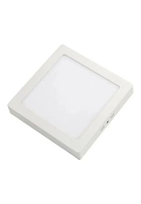 Pack 10 Foco Panel Plafón Led 18w Sobrepuesto Cuadrado Frio