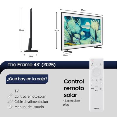 Imagen 2 del producto 43"" The Frame LS03F QLED 4K Art Mode Vision AI Smart TV (2025)