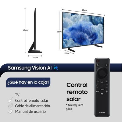 Imagen 2 del producto 43"" QLED Q8F 4K Vision AI Smart TV (2025)