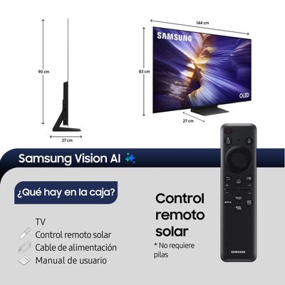 Imagen 2 del producto 65"" OLED S90F 4K Vision AI Smart TV (2025)