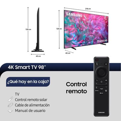 Imagen 2 del producto LED Samsung 98"" DU9000 4K UHD Smart TV 2024