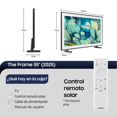 Imagen 2 del producto 55 The Frame LS03F QLED 4K Art Mode Vision AI Smart TV 2025 + Marco
