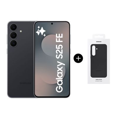 Samsung Galaxy S25 FE 128GB Negro Intenso + Carcasa para S25 FE