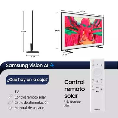 Imagen 2 del producto 65"" The Frame Pro LS03FW Neo QLED 4K Art Mode Vision AI Smart TV (2025)