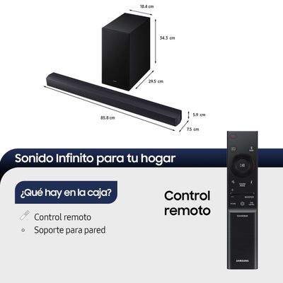 Imagen 2 del producto B-Series Soundbar HW-B450F 2.1 Subwoofer (2025)