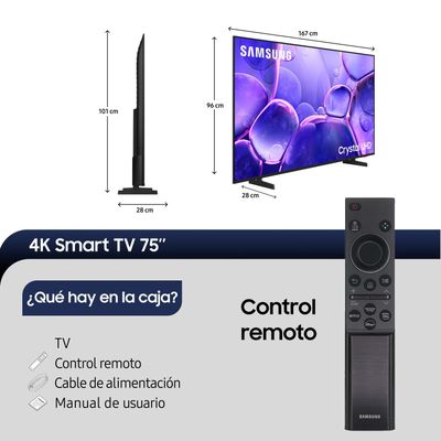 Imagen 2 del producto 75"" Crystal UHD U8200F 4K Smart TV (2025)