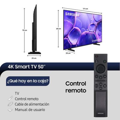 Imagen 2 del producto 50"" Crystal UHD U8000F 4K Smart TV (2025)