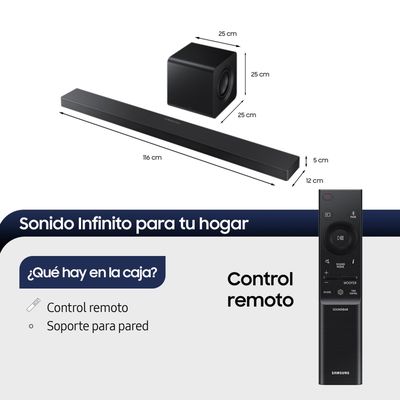 Imagen 2 del producto Q-Series Soundbar HW-QS700F 3.1.2 Subwoofer (2025)