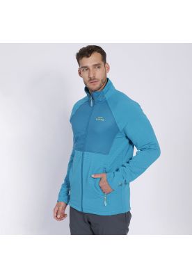 Polar Trail Running Full Zipper Bitone Hombre Azul