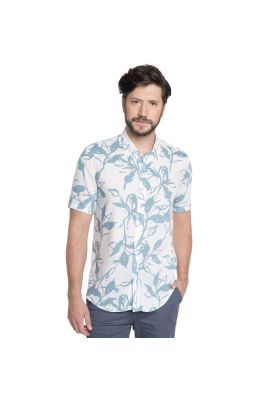 CAMISA HOMBRE MANGA CORTA VISCOSA ESTAMPADA MALLORCA