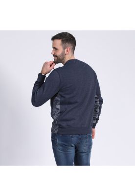 Imagen 2 del producto Polerón Cuello Redondo Con Aplicación Azul marino