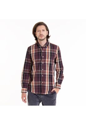 Camisa Trevira Fantasía Burdeo